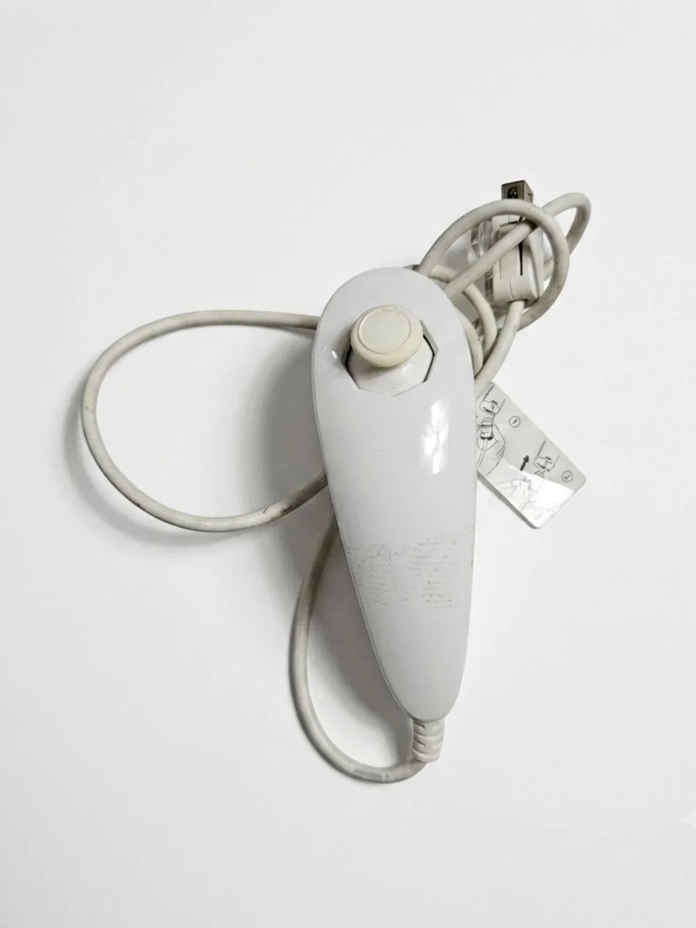 Nintendo Wii Nunchuk Controller RVL-004 White Wired OEM Untested